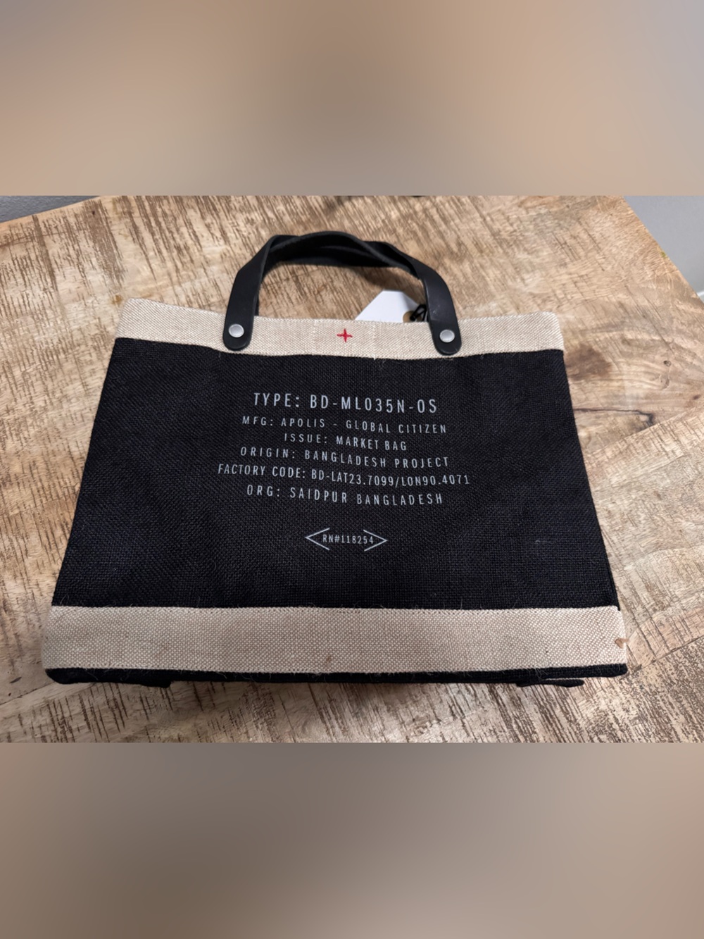 Meet Me At The Plaza Black & Natural Tote Bag NWTO - Picture 12 of 14